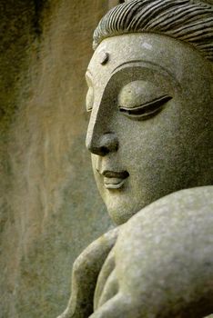 Detail of oriental statue