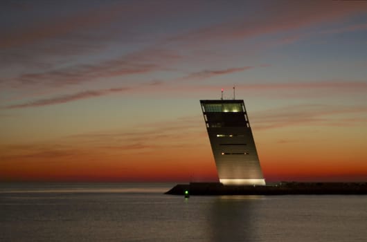 Lisbon's harbour watchtower