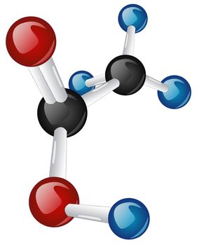 CH3COOH molecule