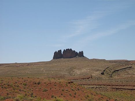 A photograph of a desert in the United States.