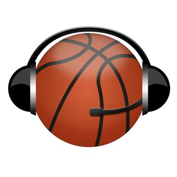 basketball headphone sign sport comment conception
