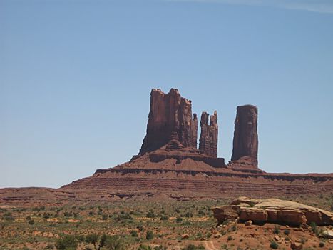 A photograph of a desert in the United States.