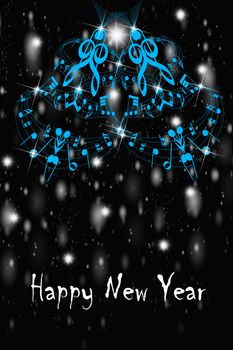 Abstract background of Happy New Year greeting card