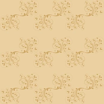 Seamless wallpaper of classic floral pattern