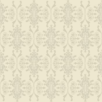Seamless wallpaper of classic floral pattern 
