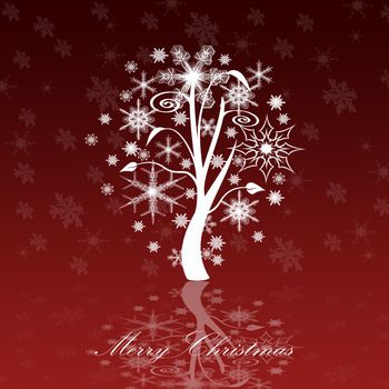 Abstract background of Merry Christmas card