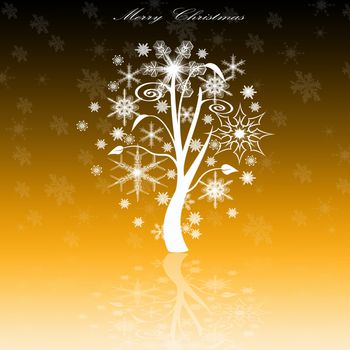 Abstract background of Merry Christmas card