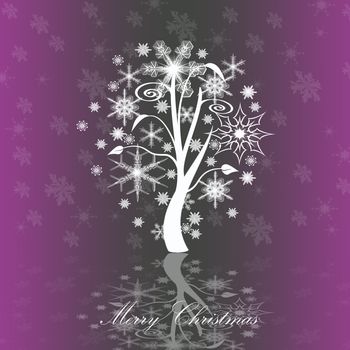 Abstract background of Merry Christmas card