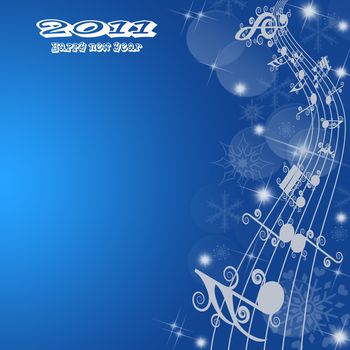 Beautiful abstract background of Happy New Year greeting card
