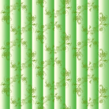 Seamless wallpaper of classic floral pattern