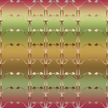 Seamless wallpaper of floral pattern on colorful background
