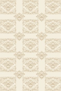Seamless wallpaper of floral pattern 
