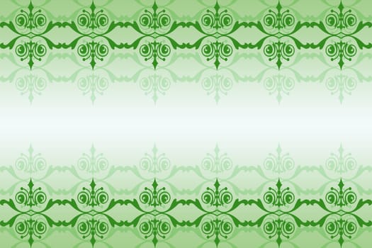 Abstract vintage background on green
