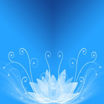 Abstract background of blue dream