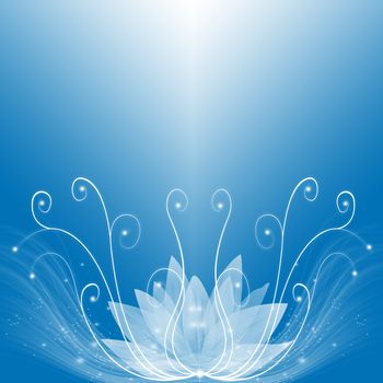 Abstract background of blue dream