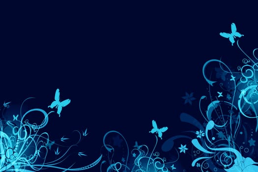 Beautiful and colorful abstract floral background 
