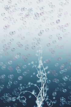 Beautiful abstract background of water bubble