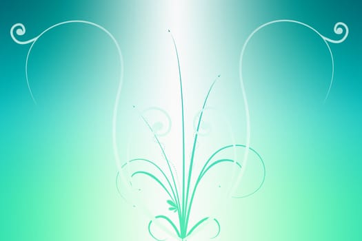 Modern abstract background of green