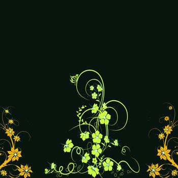 Beautiful abstract floral background 