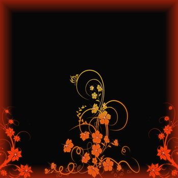 Beautiful abstract floral background 