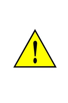 Traffic sign isolated on white background