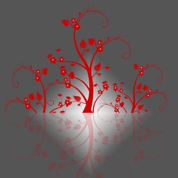 Abstract background of beautiful floral pattern