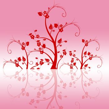 Abstract background of beautiful floral pattern
