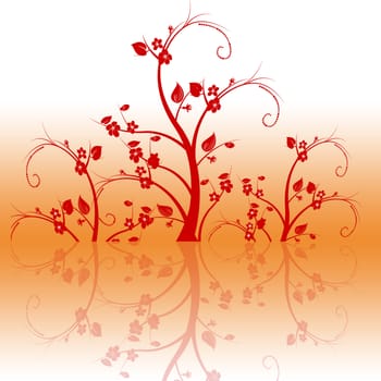 Abstract background of beautiful floral pattern