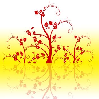 Abstract background of beautiful floral pattern