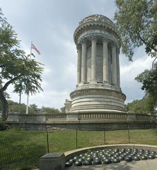 Soldiers' and Sailors' monument in Riverside Park, Upper West Side Manhattan, New York, USA