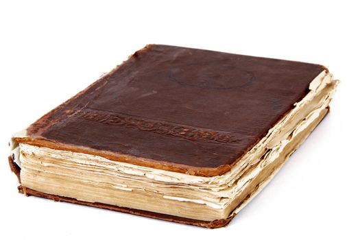 Image of an old book, isolated on a white background
