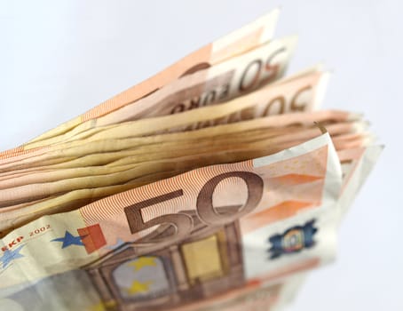 Euro bank notes money (European Union currency)