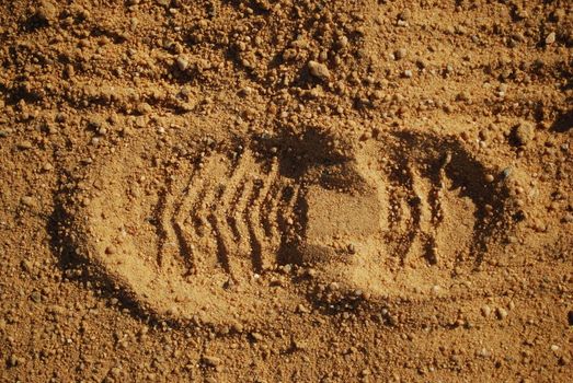 boot print of a agriculture men