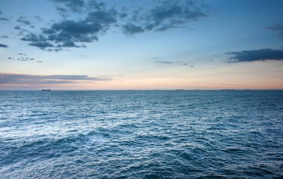 beautiful ocean waves at sunset newcastle australia