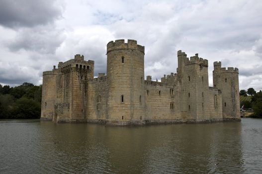 A view Bodiam castle in Kent 