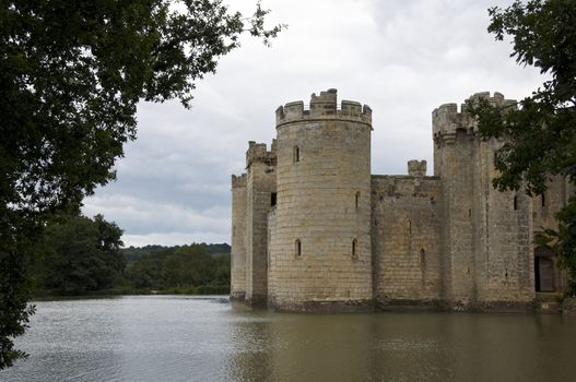 A view Bodiam castle in Kent 