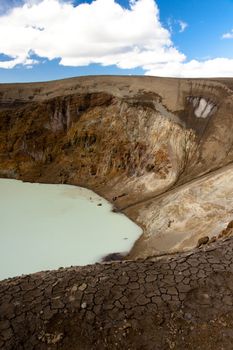 View on geothermal lake Vitio - Iceland