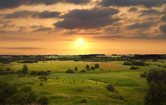 sunset landscape