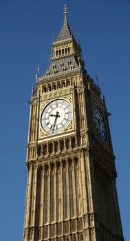 Big Ben at the Houses of Parliament, Westminster Palace, London, UK