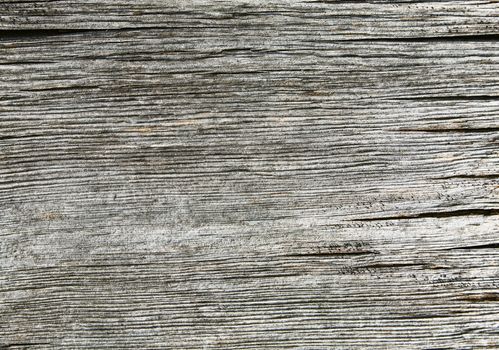 Weathered old gray cracked wooden horizontal background