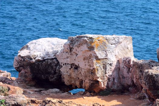 Sea landscape with stones