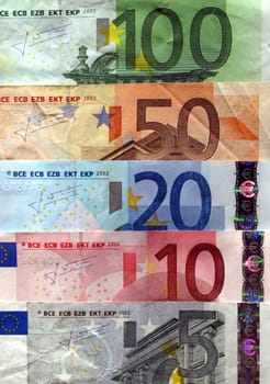 Euro banknote (currency of the European Union)