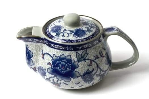 Chinese tea pot isolated on white background