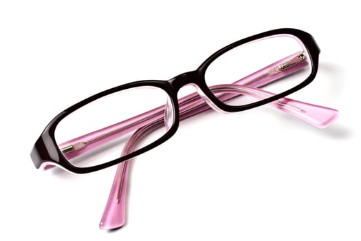 Beautiful glasses isolated on white background 
