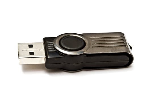 USB storage drive isolated on white background
