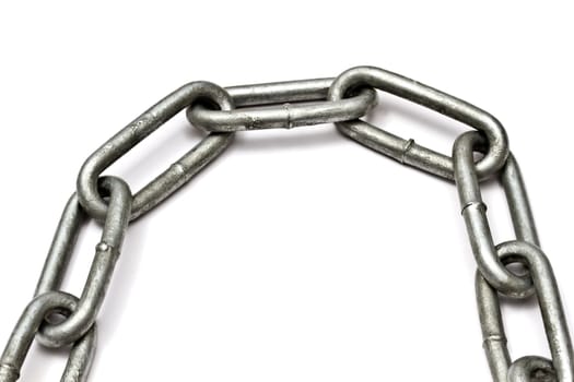 Chains isolated on white background 
