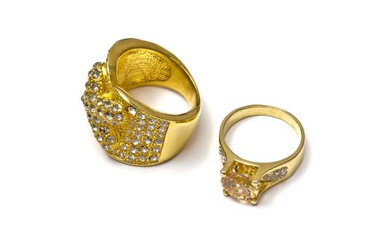 A pair of rings isolated on white background
 
