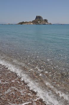 beautiful beach in Kefalos (Kos), Greece