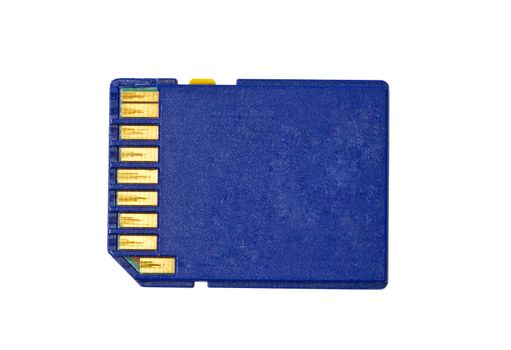 SD card isolated on white background