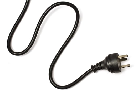 Electric plug isolated on the white background 
